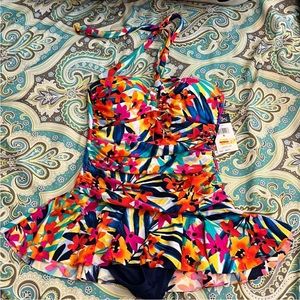 NWT Chaps one-piece swimsuit